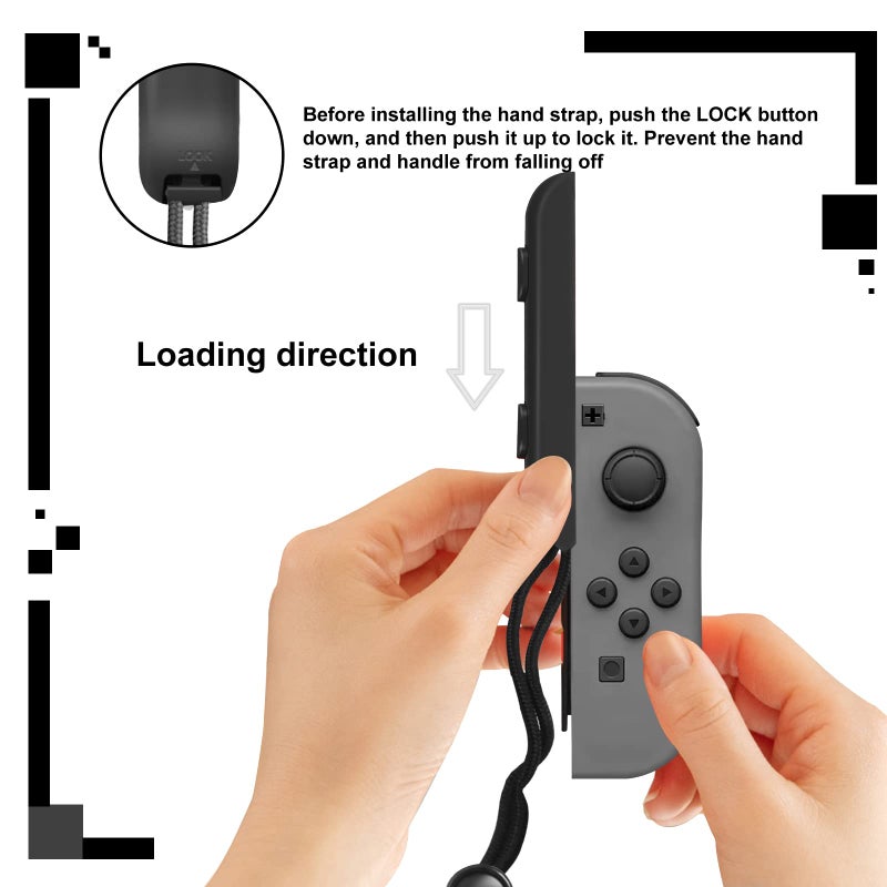 XBERSTAR 1 Pair Portable Controller Carrying Hand Strap Wrist Rope for Switch Video Games - Image 4